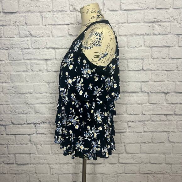 White House Black Market Floral Tank Blouse Women Size Small - Picture 6 of 7